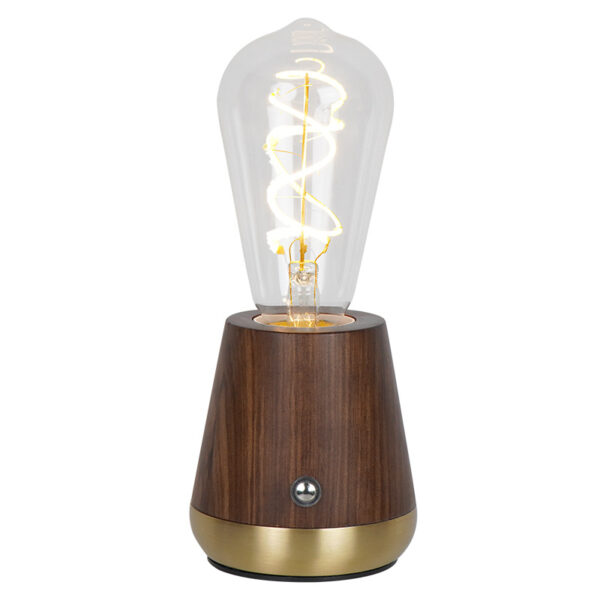 Festive Solid Wood Table Lamp